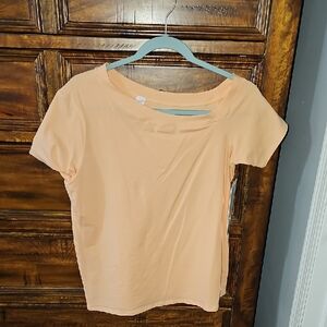 Lululemon Nwts Off The Shoulder Cotton Tshirt. Medium, PCHB!!